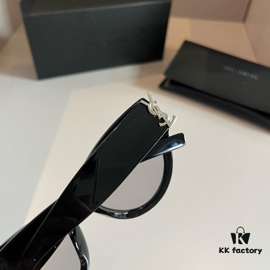 6931a99eccd8ab3d7af9e025 YSL Saint Laurent 2023 New Arrival SLM94 Gold Black Sunglasses