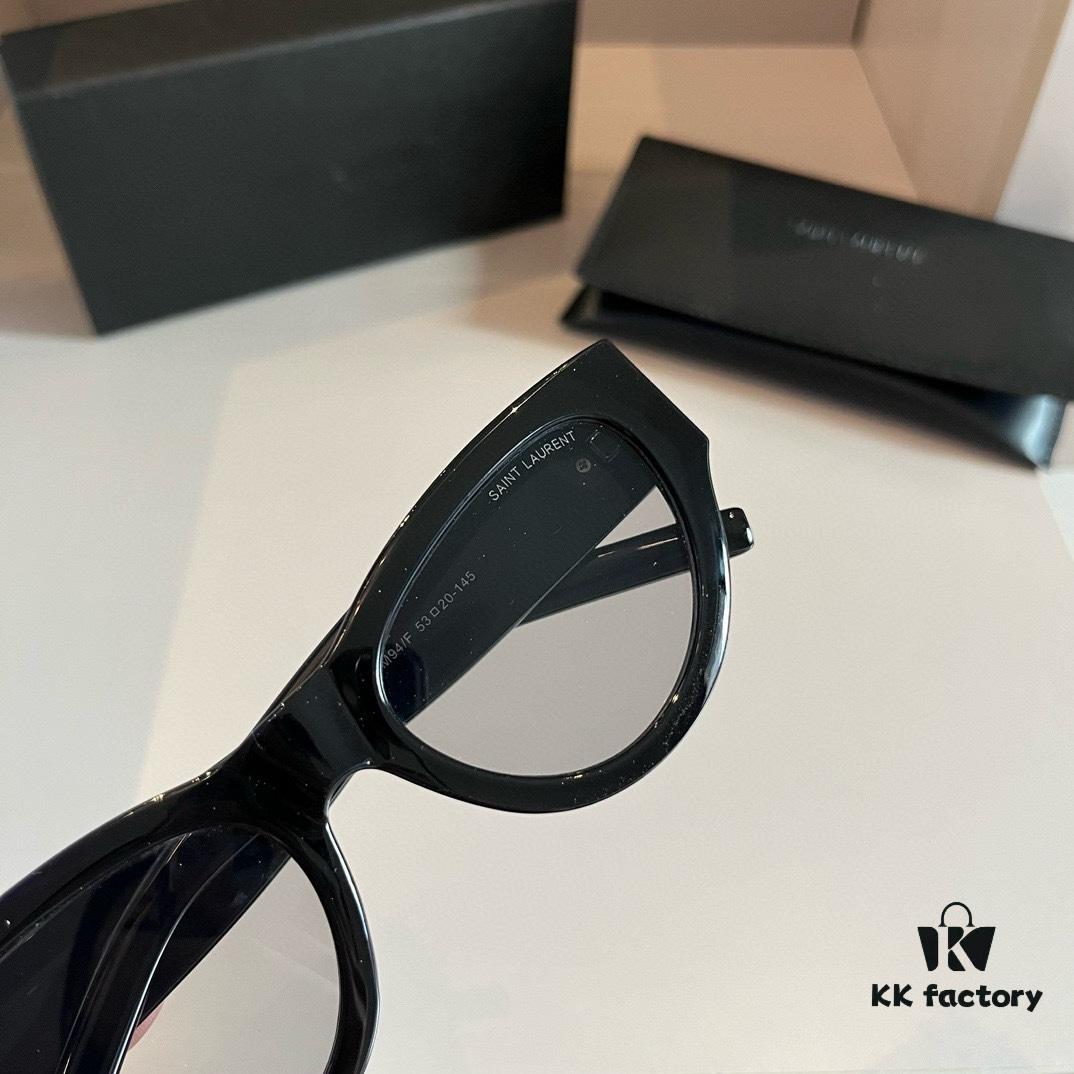 6931a99eccd8ab3d7af9e027 YSL Saint Laurent 2023 New Arrival SLM94 Gold Black Sunglasses