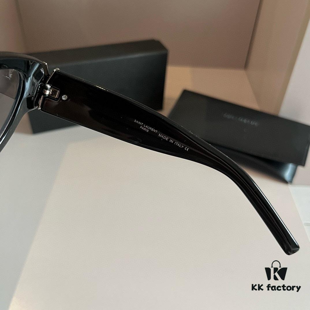 6931a99eccd8ab3d7af9e028 YSL Saint Laurent 2023 New Arrival SLM94 Gold Black Sunglasses