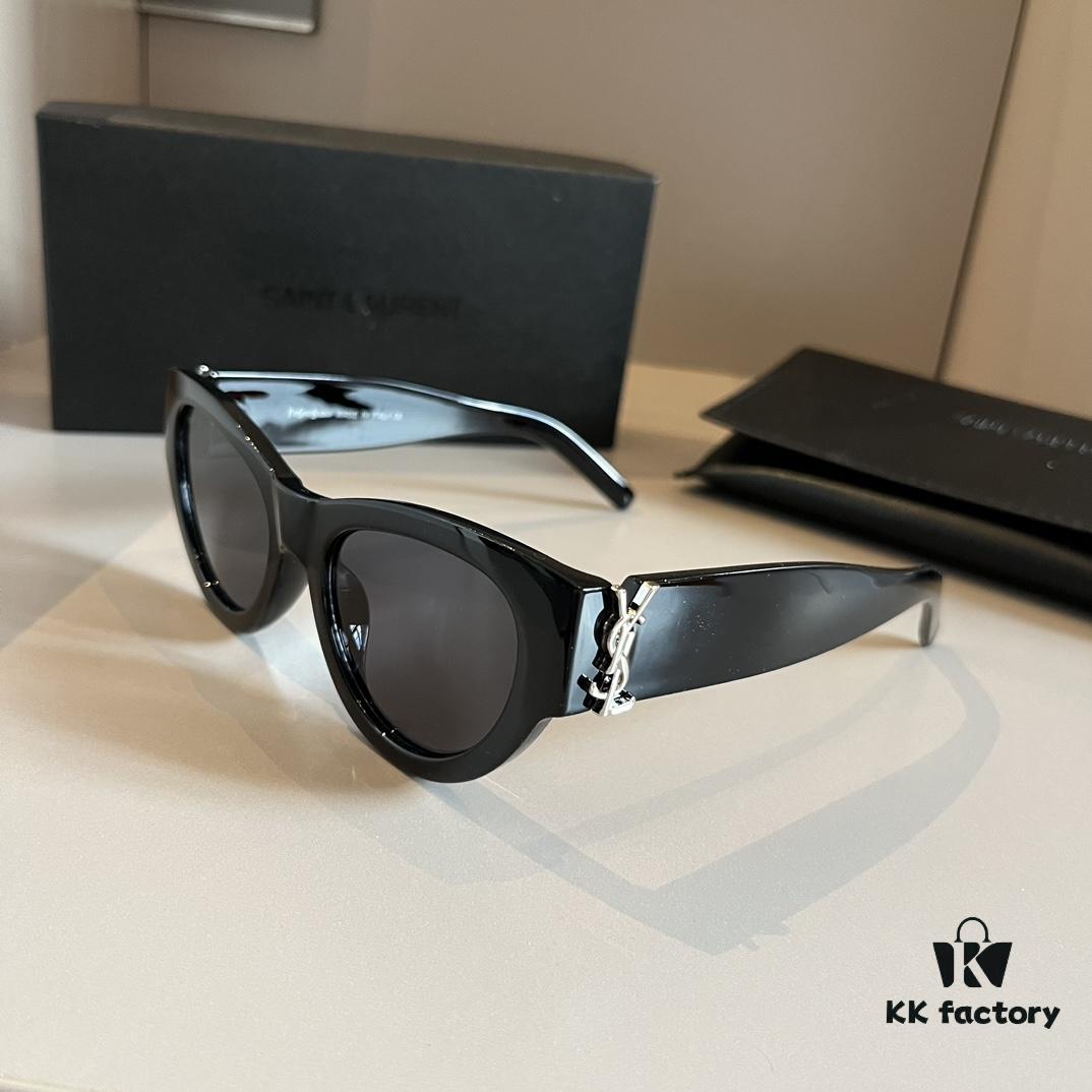 6931a99fccd8ab3d7af9e03d YSL Saint Laurent 2023 New Arrival SLM94 Gold Black Sunglasses