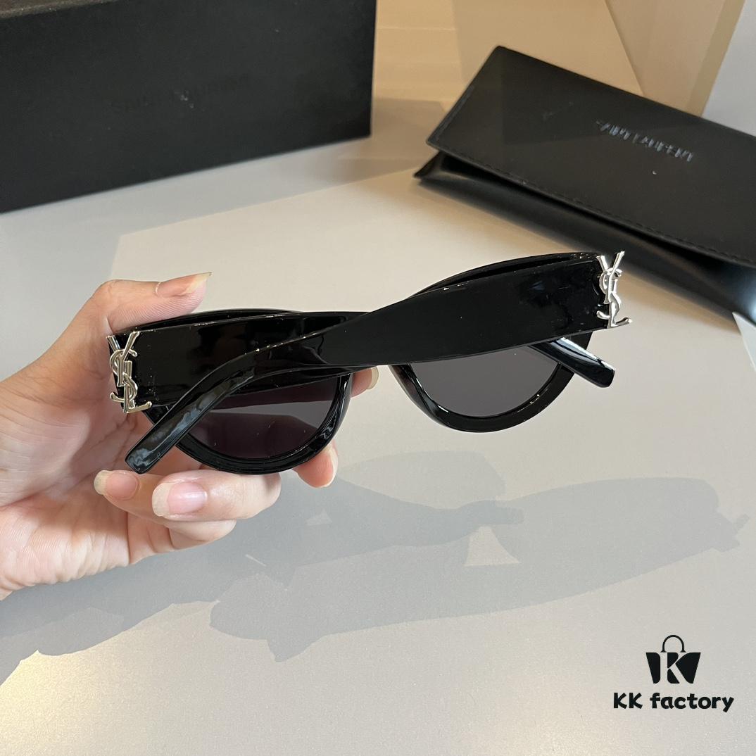 6931a99fccd8ab3d7af9e03f YSL Saint Laurent 2023 New Arrival SLM94 Gold Black Sunglasses
