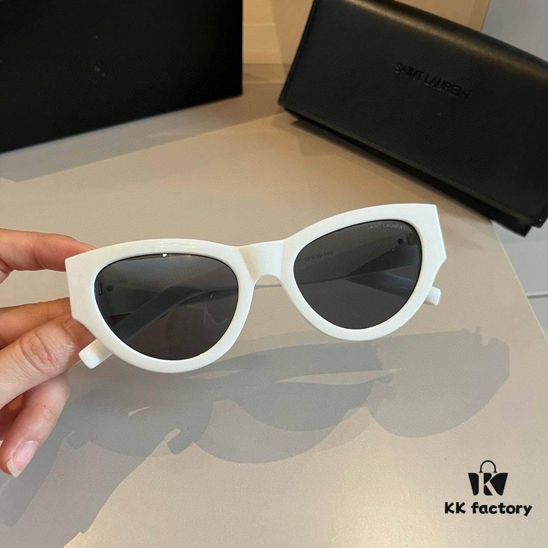YSL Saint Laurent 2023 New Arrival SLM94 Gold Black Sunglasses