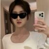 6931a9a0ccd8ab3d7af9e04e YSL Saint Laurent 2023 New Arrival Slm94 Gold and Black Sunglasses