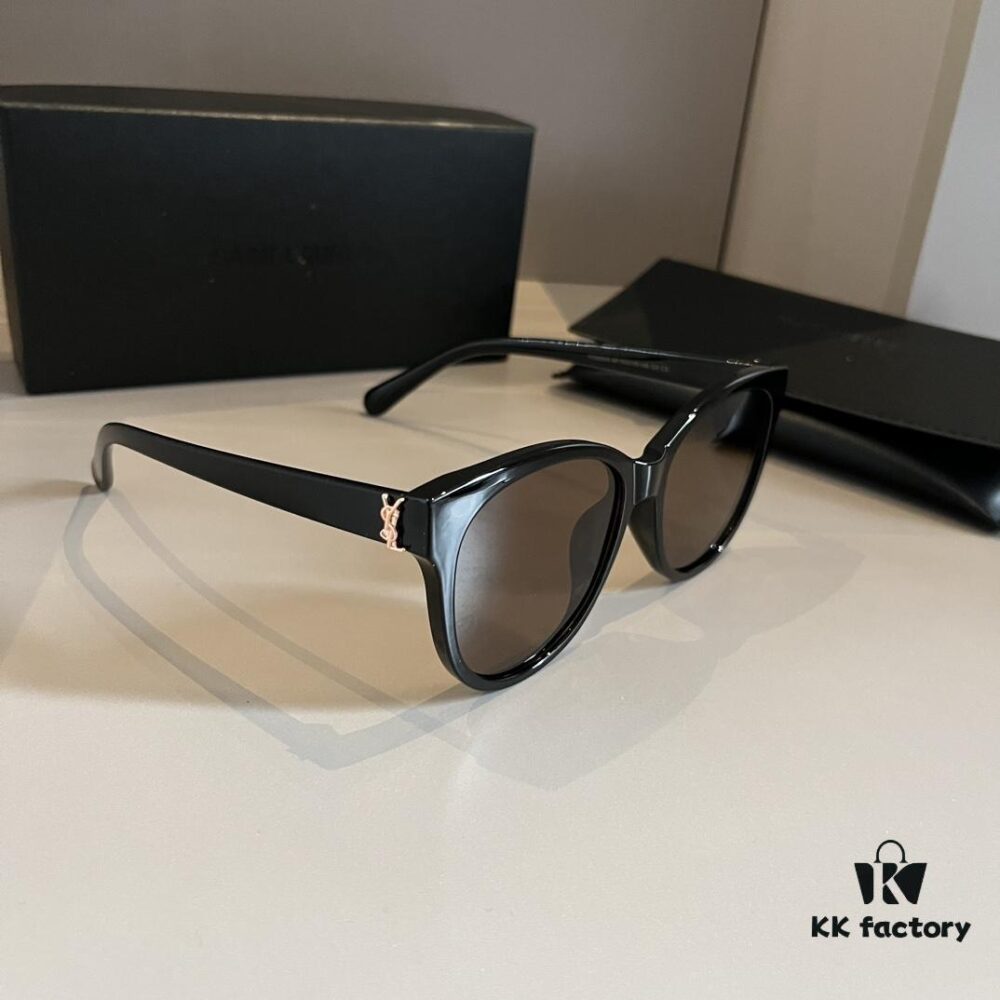 6931a9a2ccd8ab3d7af9e071 YSL Saint Laurent New Arrival SLM94 Gold Black Sunglasses