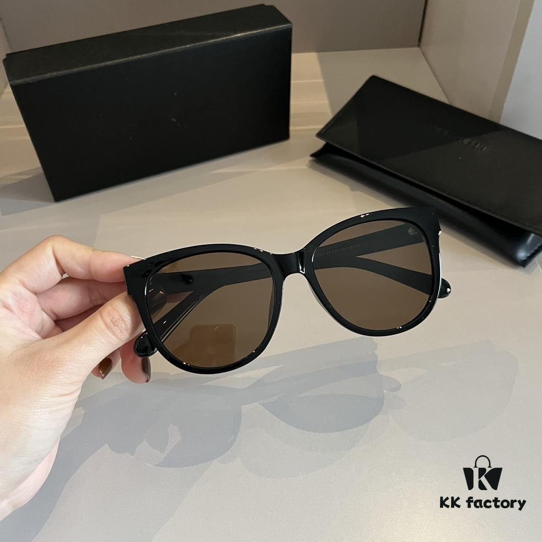 6931a9a2ccd8ab3d7af9e076 YSL Saint Laurent New Arrival SLM94 Gold Black Sunglasses