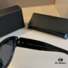 6931a9a3ccd8ab3d7af9e07f YSL Saint Laurent 2023 New Arrival SLM94 Gold Black Sunglasses