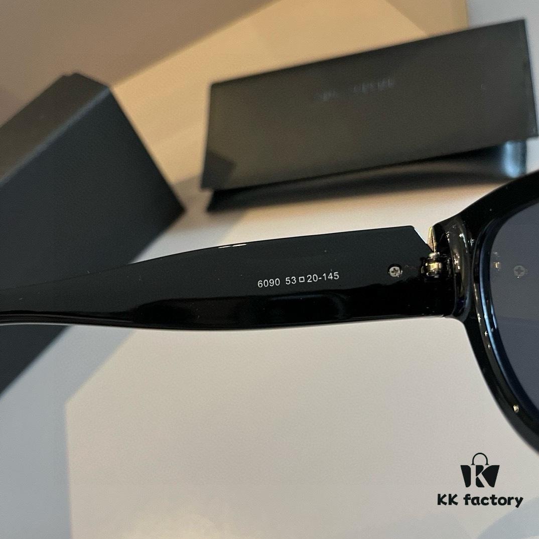 6931a9a4ccd8ab3d7af9e089 YSL Saint Laurent 2023 New Arrival SLM94 Gold and Black Sunglasses