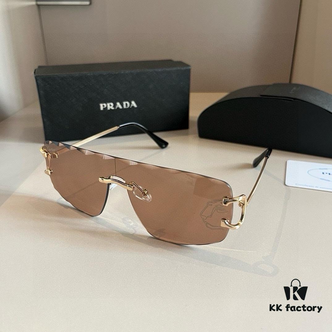 6931a9a4ccd8ab3d7af9e08d New Cartier Panther Head Sunglasses, Versatile and Stylish, High-End Fashion Eyewear