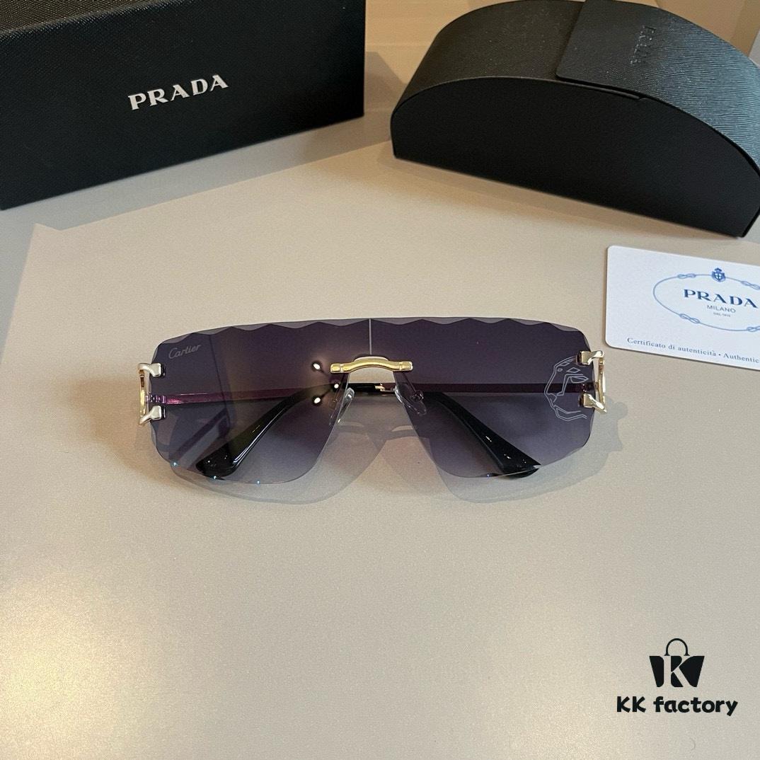 6931a9a8ccd8ab3d7af9e0c8 New Cartier Panther Head Sunglasses, Stylish and Versatile Unisex Eyewear with Luxurious Appeal