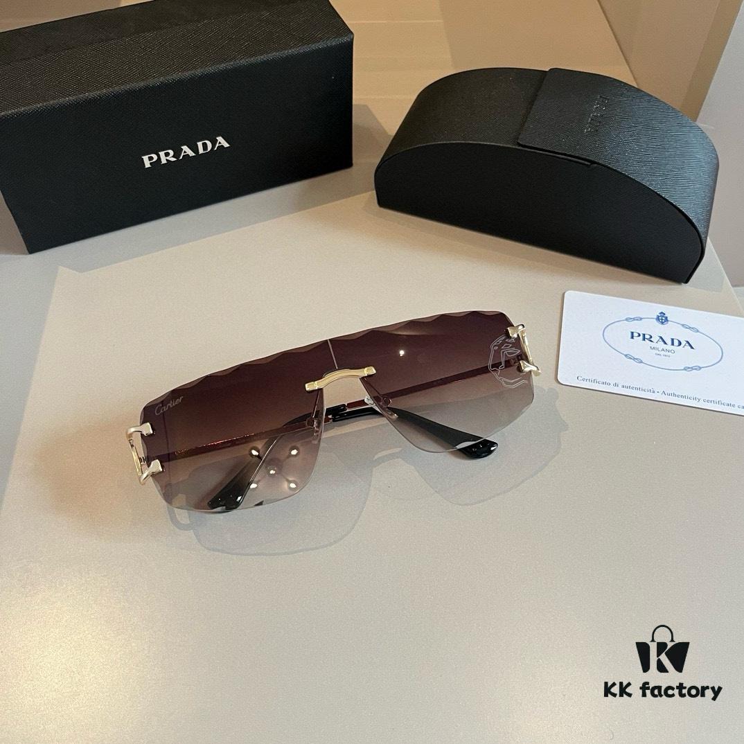 6931a9a8ccd8ab3d7af9e0d4 New Cartier Panther Head Sunglasses, Versatile and Stylish, High-End Fashion Eyewear