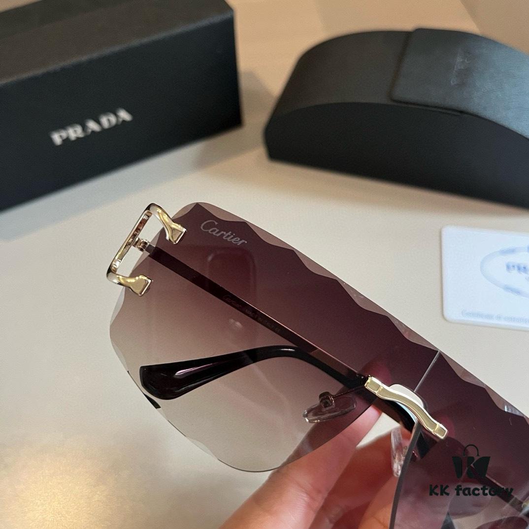 6931a9a8ccd8ab3d7af9e0d6 New Cartier Panther Head Sunglasses, Versatile and Stylish, High-End Fashion Eyewear
