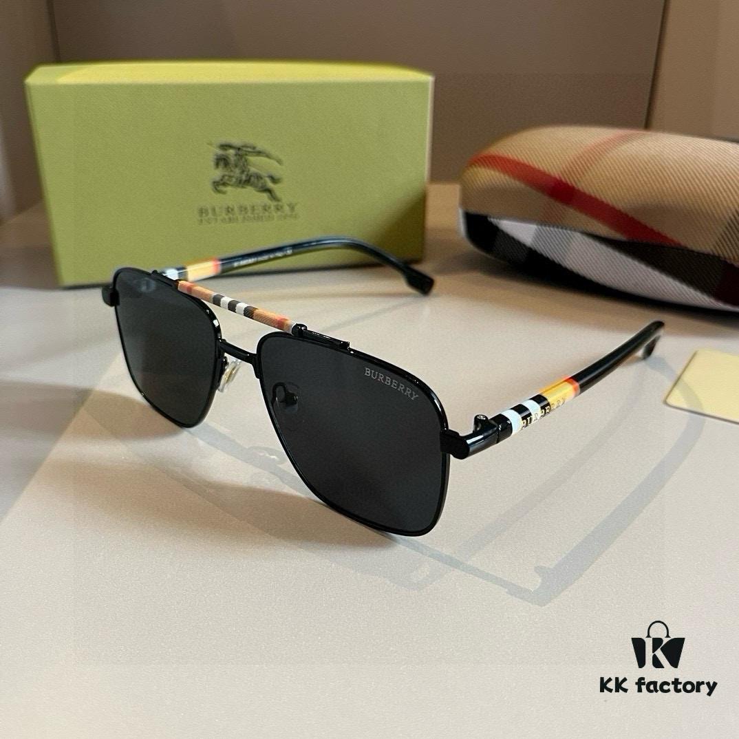 6931a9acccd8ab3d7af9e111 Burberry New Model One-Piece Driving Sunglasses, Must-Have Travel Accessory, Celebrity-Favorite Unisex Aviator Sun Glasses