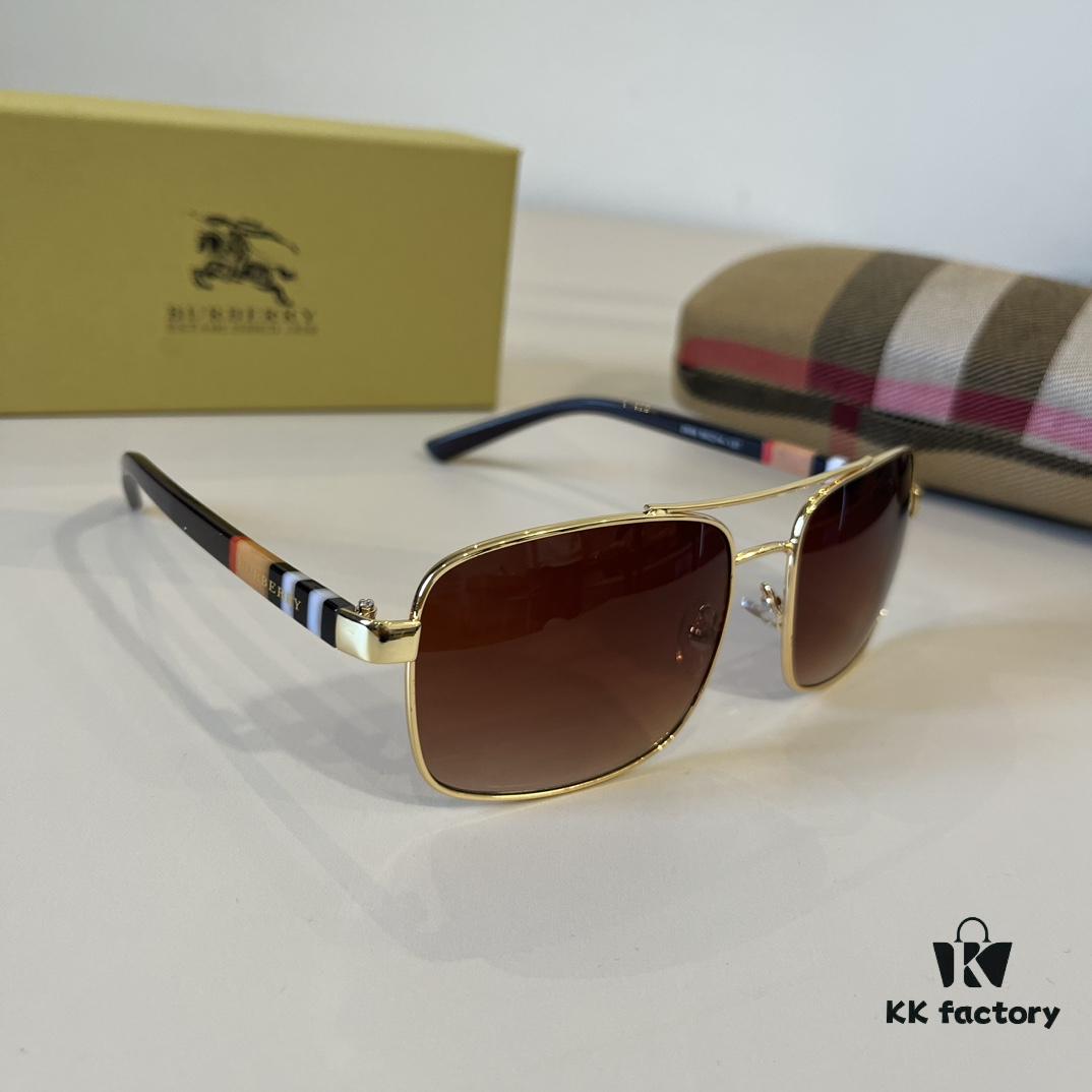 6931a9aeccd8ab3d7af9e12a Burberry New One-Piece Aviator Sunglasses, Must-Have Style for Travel, Popularized by Numerous Celebrities, Unisex Sun Glasses