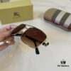 6931a9aeccd8ab3d7af9e12e Burberry New One-Piece Aviator Sunglasses, Must-Have Style for Travel, Popularized by Numerous Celebrities, Unisex Sun Glasses