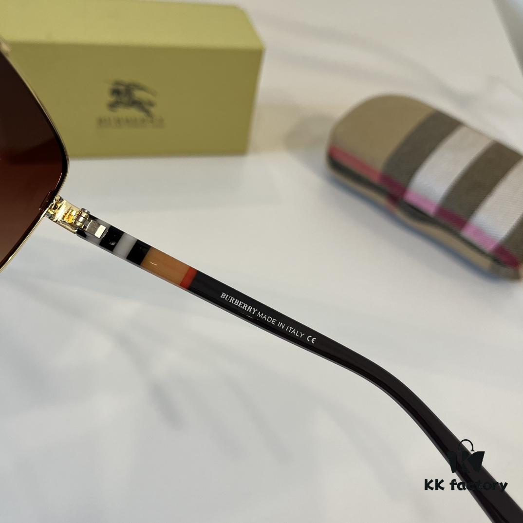 6931a9aeccd8ab3d7af9e12f Burberry New One-Piece Aviator Sunglasses, Must-Have Style for Travel, Popularized by Numerous Celebrities, Unisex Sun Glasses