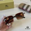 6931a9aeccd8ab3d7af9e131 Burberry New One-Piece Aviator Sunglasses, Must-Have Style for Travel, Popularized by Numerous Celebrities, Unisex Sun Glasses