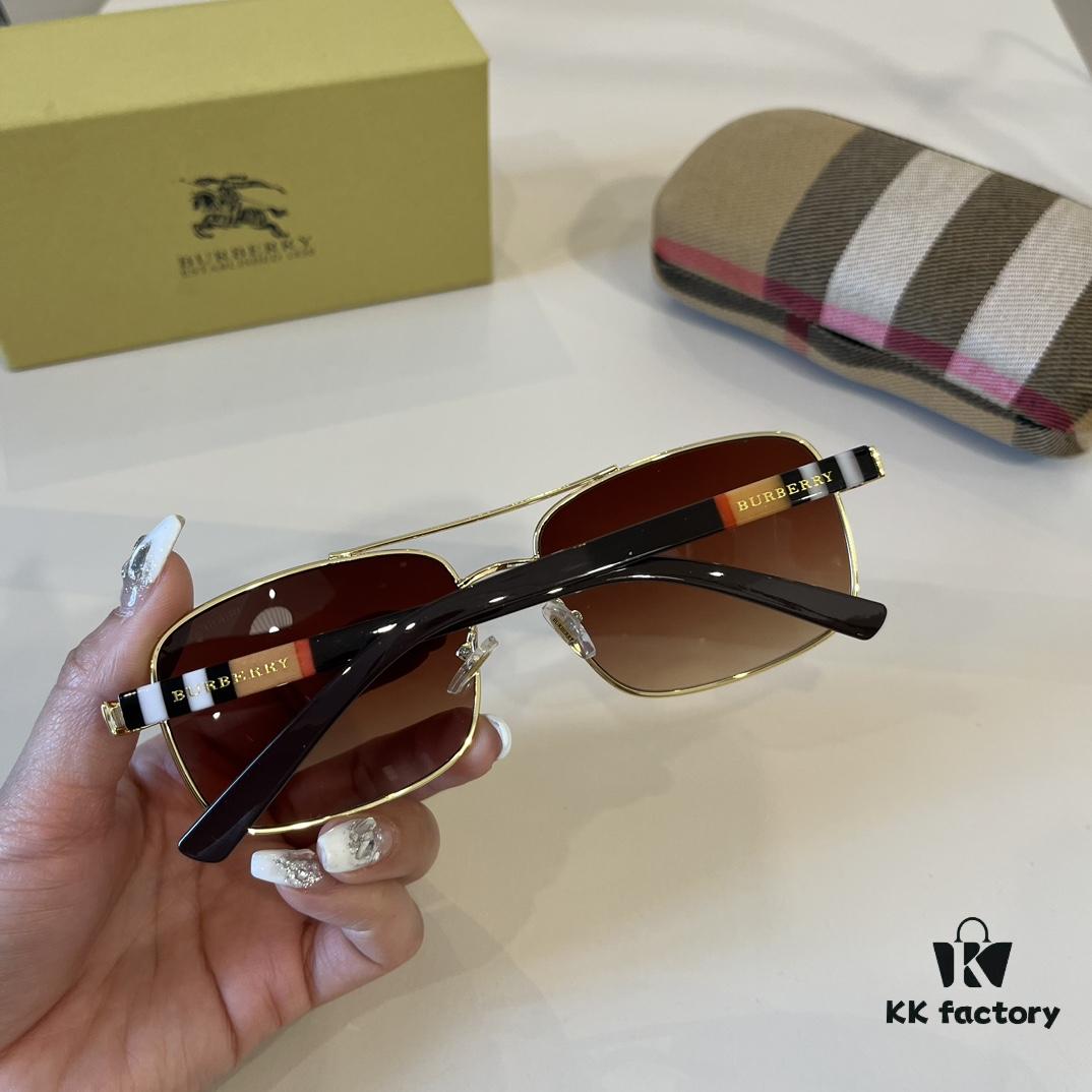 6931a9aeccd8ab3d7af9e131 Burberry New One-Piece Aviator Sunglasses, Must-Have Style for Travel, Popularized by Numerous Celebrities, Unisex Sun Glasses