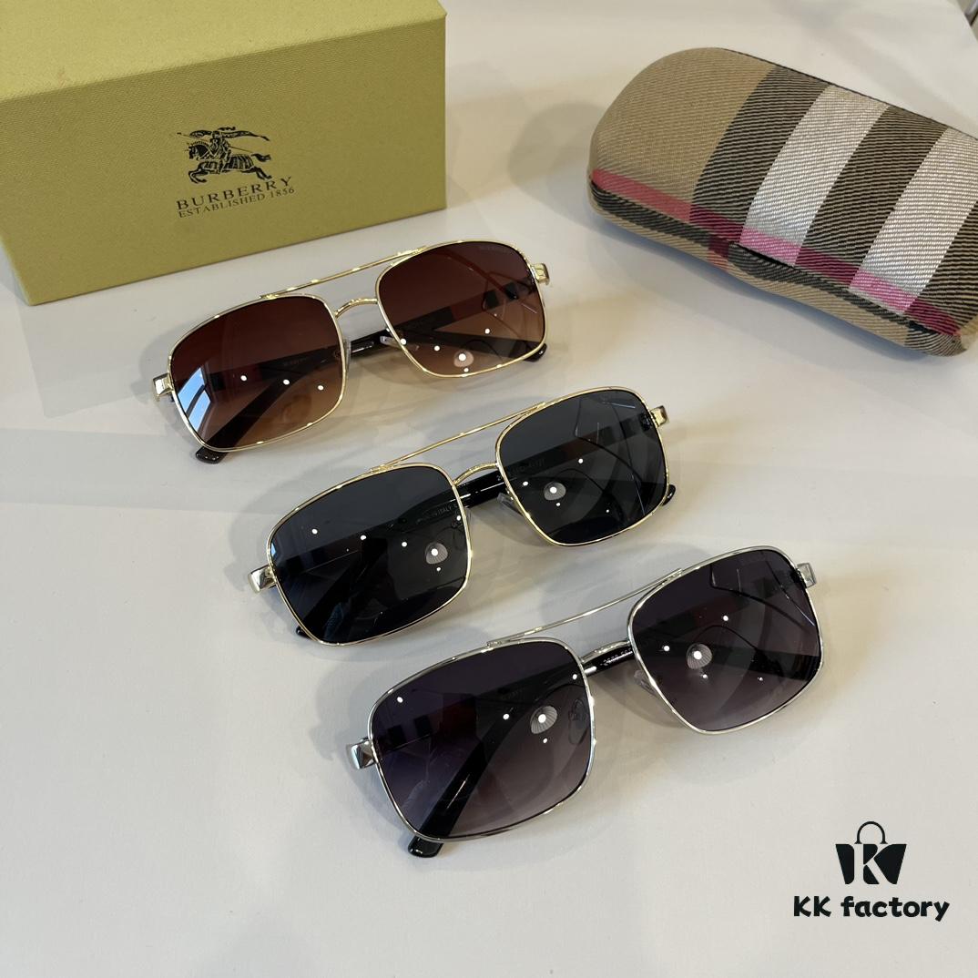 6931a9aeccd8ab3d7af9e132 Burberry New One-Piece Aviator Sunglasses, Must-Have Style for Travel, Popularized by Numerous Celebrities, Unisex Sun Glasses