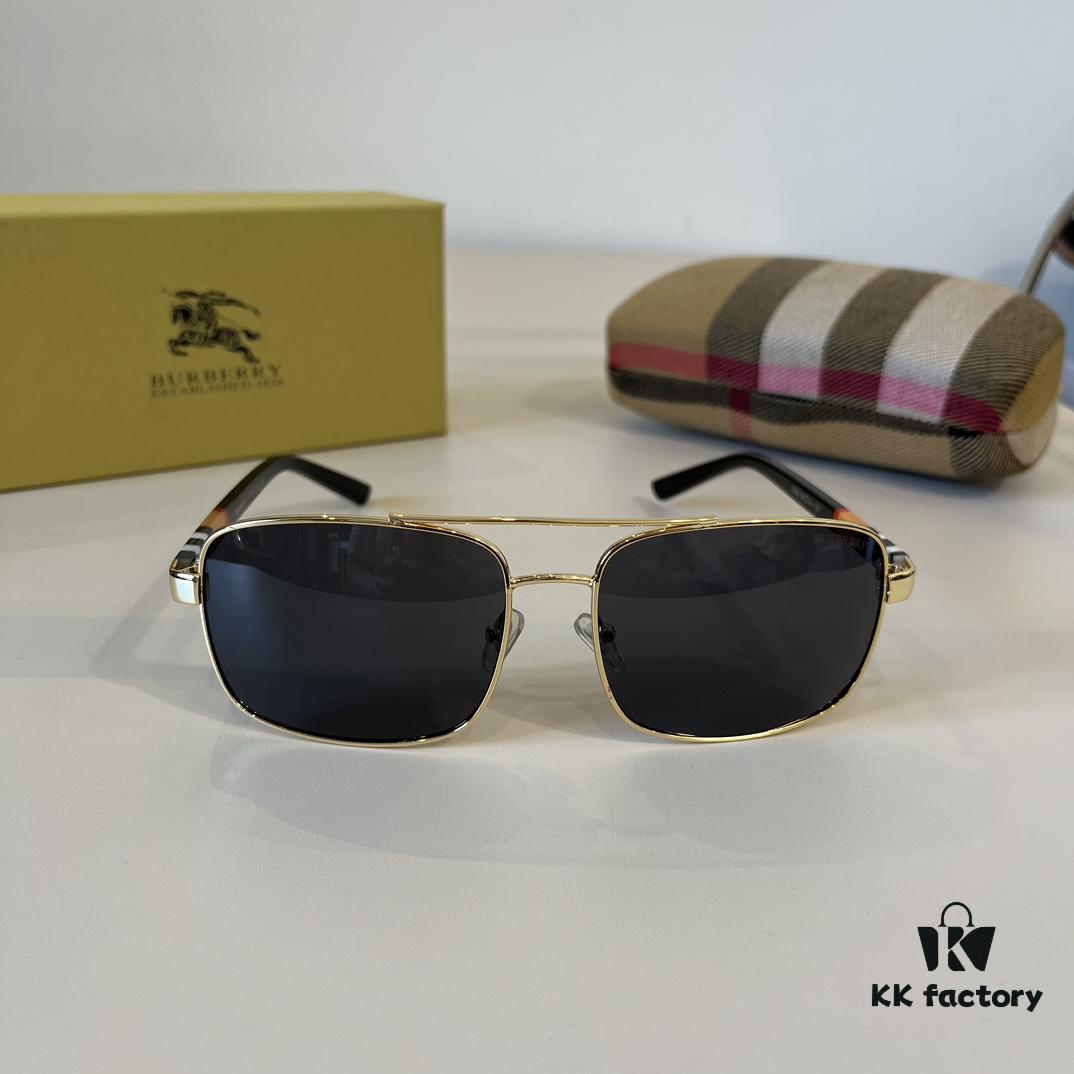 6931a9aeccd8ab3d7af9e134 Burberry New One-Piece Aviator Sunglasses, Must-Have Style for Travel, Popularized by Numerous Celebrities, Unisex Sun Glasses