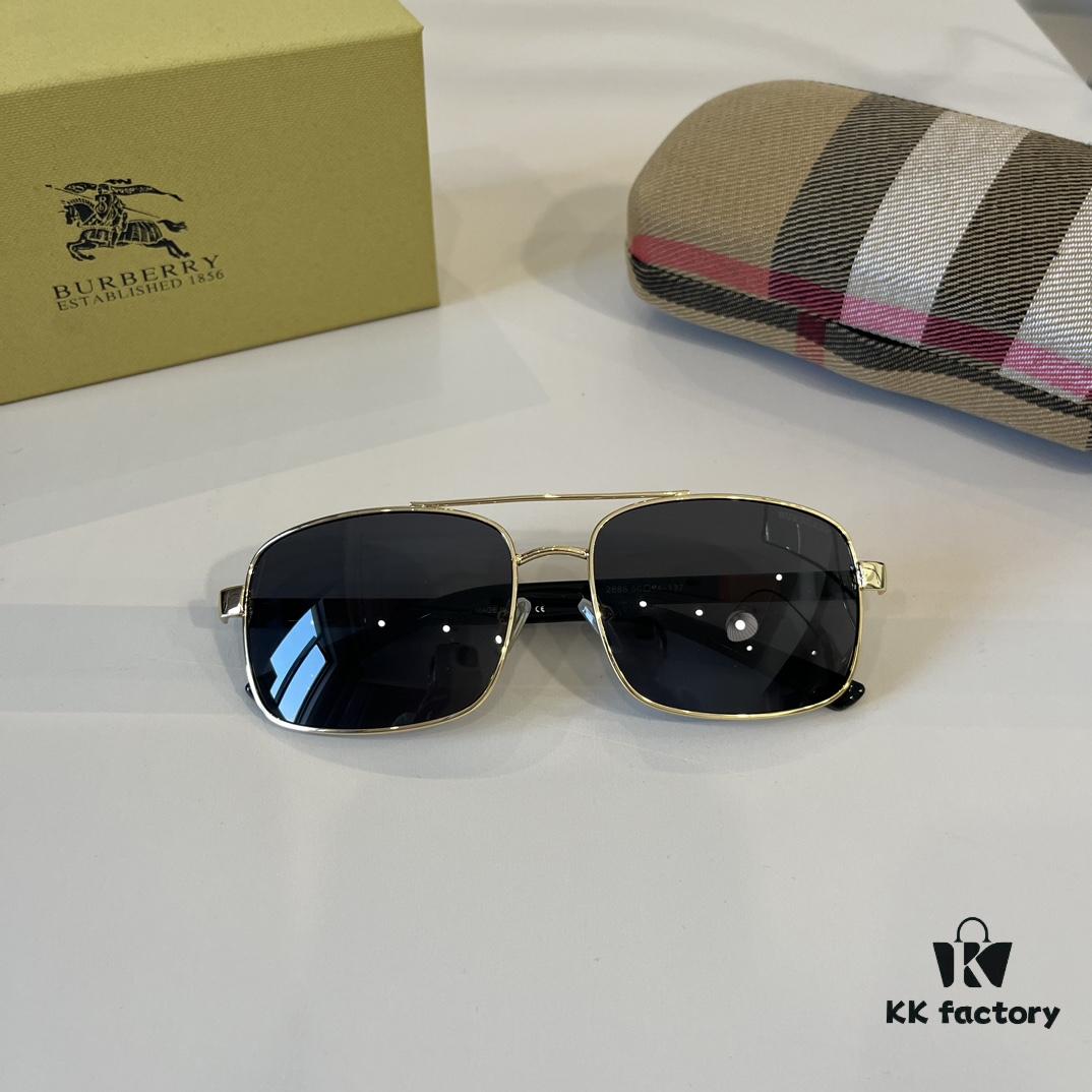 6931a9afccd8ab3d7af9e13b Burberry New One-Piece Aviator Sunglasses, Must-Have Style for Travel, Popularized by Numerous Celebrities, Unisex Sun Glasses