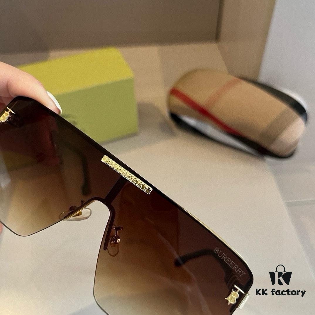 6931a9b4ccd8ab3d7af9e19a Burberry New One-Piece Pilot Sunglasses, Must-Have for Travel, Celebrity Favorite Unisex Aviator Shades