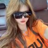 6931a9b7ccd8ab3d7af9e1cb Burberry Letter Print Sunglasses BE4291 Unisex Fashion Streetwear Shades