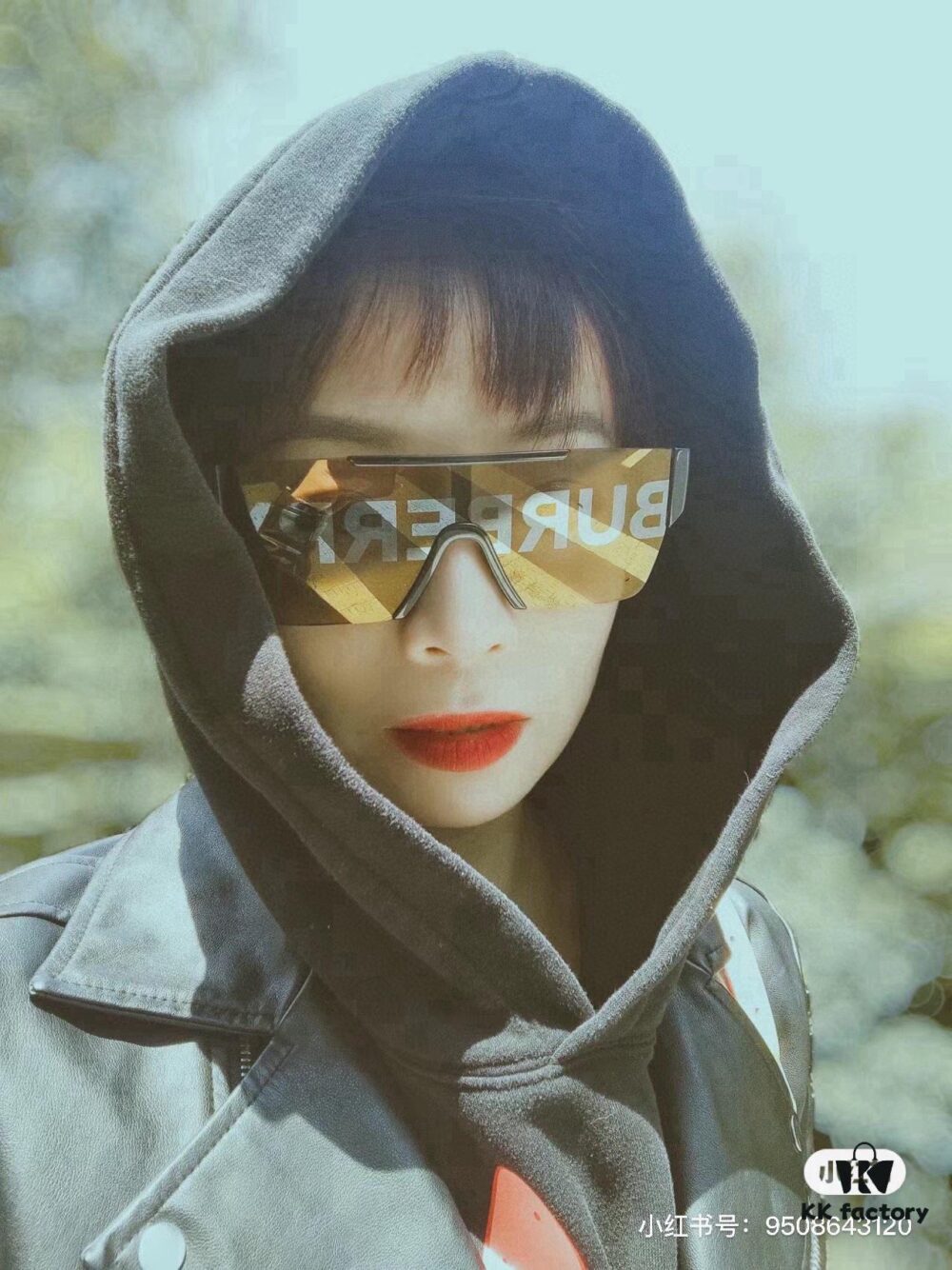 6931a9b8ccd8ab3d7af9e1d4 Burberry Letter Print Sunglasses BE4291 Unisex Hip-Hop Style One-Piece UV Protection Shades