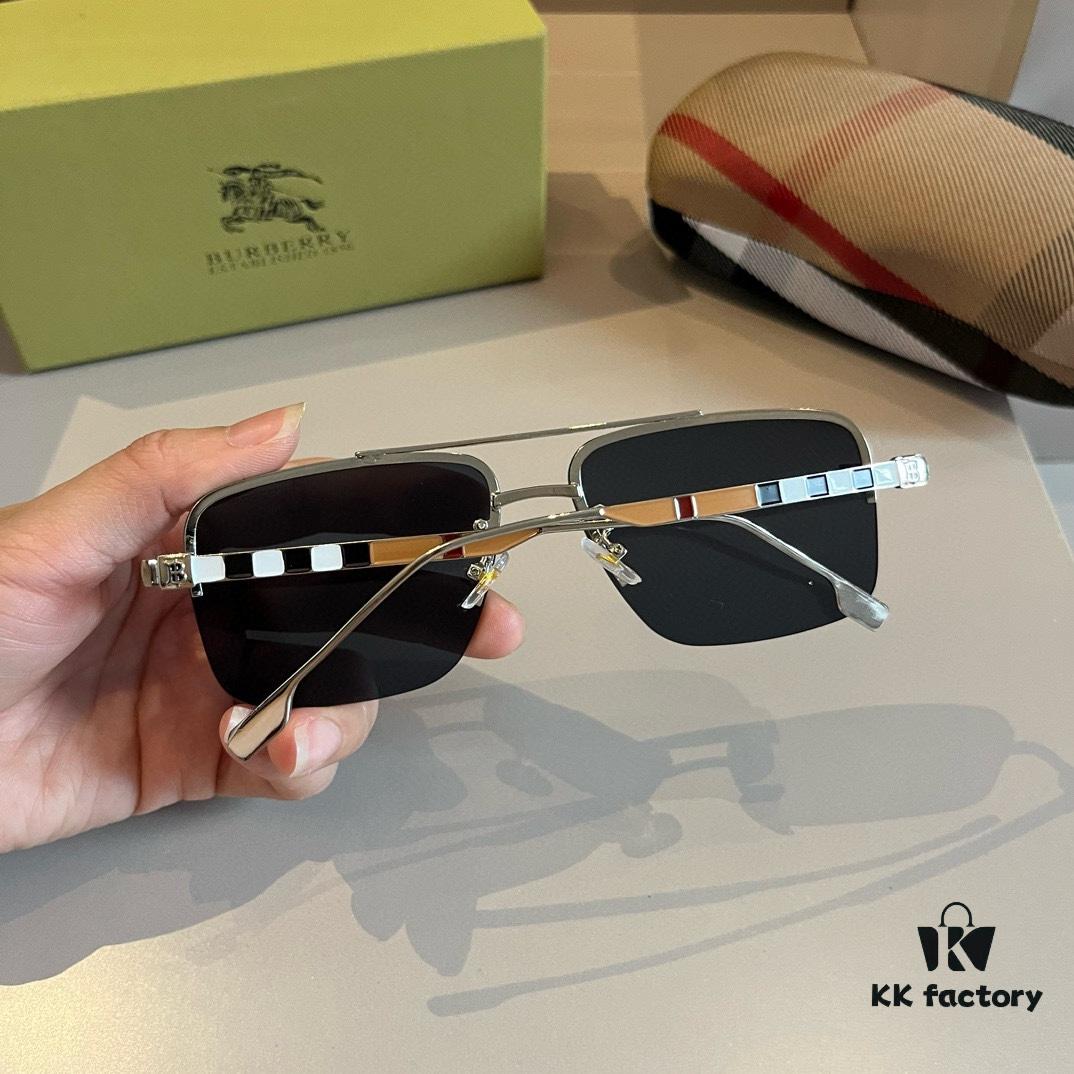 6931a9baccd8ab3d7af9e1f7 Burberry New One-Piece Aviator Sunglasses, Must-Have Travel Accessory, Celebrity Favorite Unisex Sun Glasses