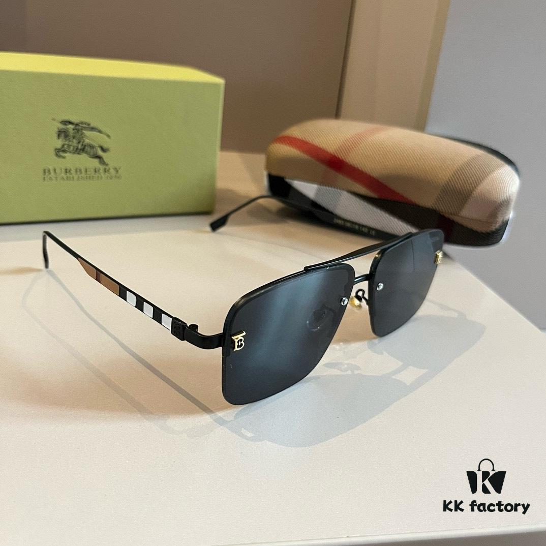 6931a9bcccd8ab3d7af9e21b Burberry New One-Piece Pilot Sunglasses, Must-Have Travel Accessory, Popular Among Celebrities, Unisex Sun Glasses