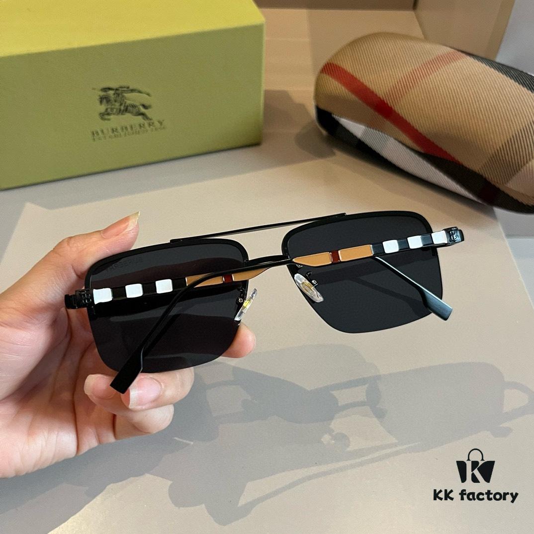6931a9bdccd8ab3d7af9e21f Burberry New One-Piece Pilot Sunglasses, Must-Have Travel Accessory, Popular Among Celebrities, Unisex Sun Glasses