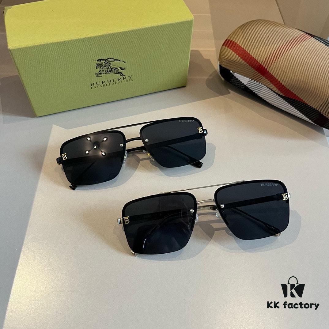 6931a9bdccd8ab3d7af9e221 Burberry New One-Piece Pilot Sunglasses, Must-Have Travel Accessory, Popular Among Celebrities, Unisex Sun Glasses