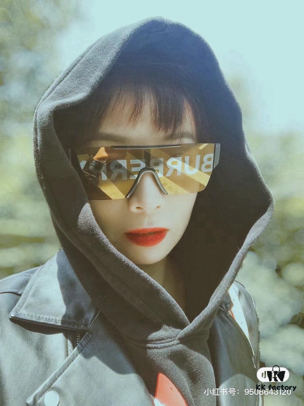 6931a9bfccd8ab3d7af9e23f Burberry Letter Print Sunglasses BE4291 Unisex Fashion Streetwear Shades