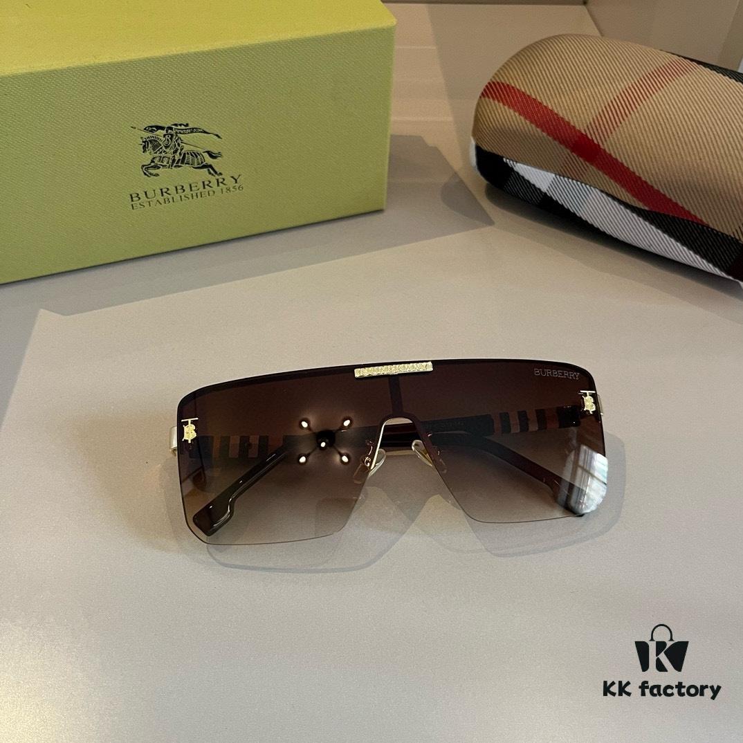 6931a9c0ccd8ab3d7af9e254 Burberry New One-Piece Pilot Sunglasses, Must-Have Travel Accessory, Celebrity-Favorite Unisex Sun Glasses