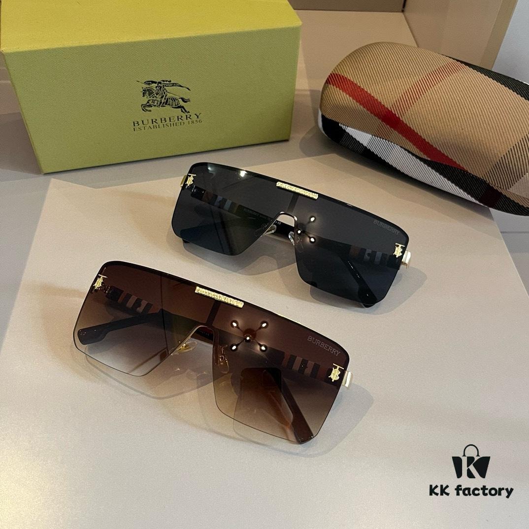 6931a9c1ccd8ab3d7af9e263 Burberry New One-Piece Pilot Sunglasses, Must-Have Style for Travel, Popularized by Numerous Celebrities, Unisex Sun Glasses Aviator Eyewear