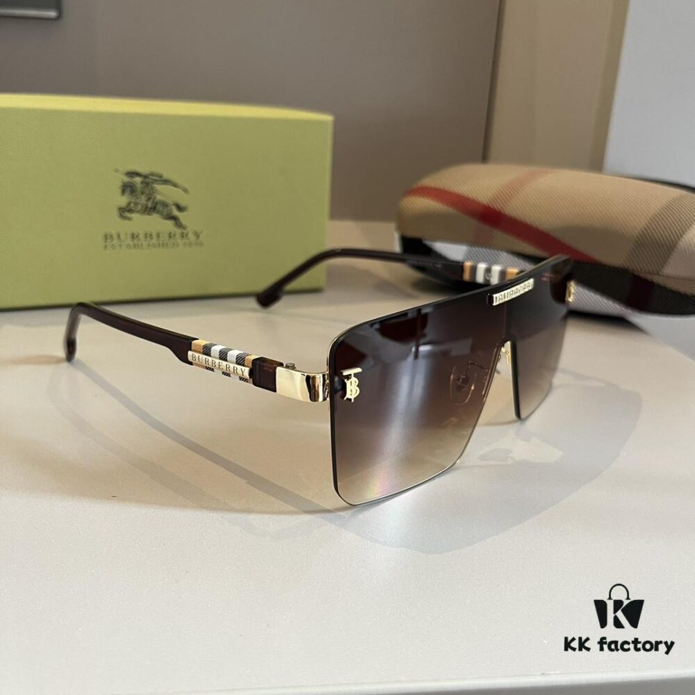 6931a9c7ccd8ab3d7af9e2ce Burberry New One-Piece Pilot Sunglasses, Must-Have Travel Accessory, Popular Unisex Sun Glasses Worn by Many Celebrities