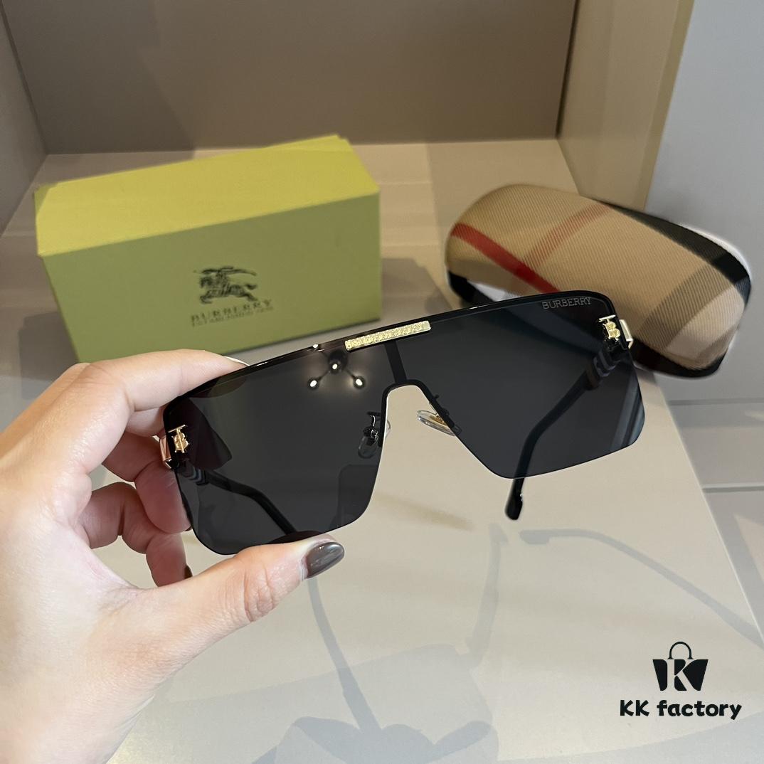 6931a9c8ccd8ab3d7af9e2d8 Burberry New One-Piece Pilot Sunglasses, Must-Have Travel Accessory, Celebrity-Favorite Unisex Sun Glasses