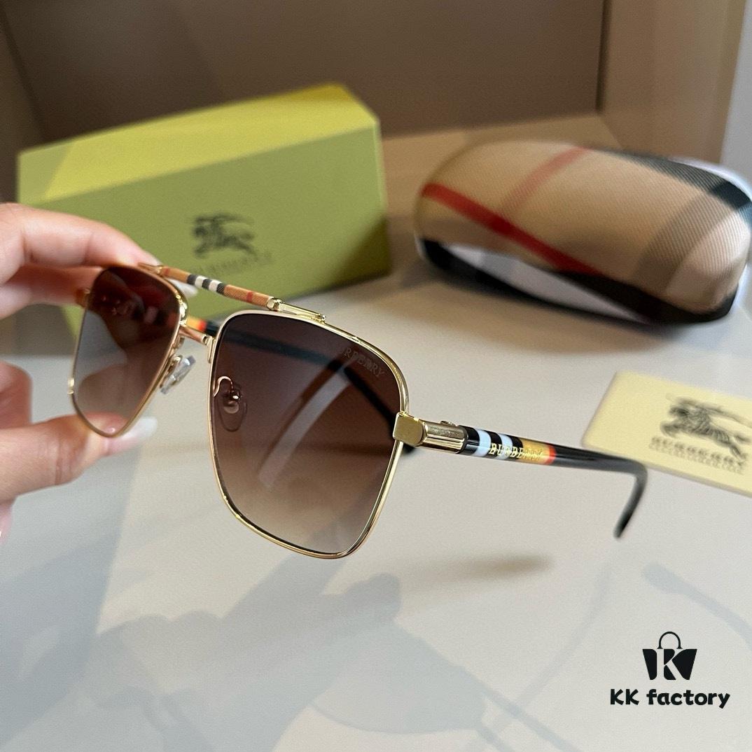 6931a9cbccd8ab3d7af9e308 Burberry New One-Piece Pilot Sunglasses, Must-Have Style for Travel, Celebrity Favorite Unisex Sun Glasses
