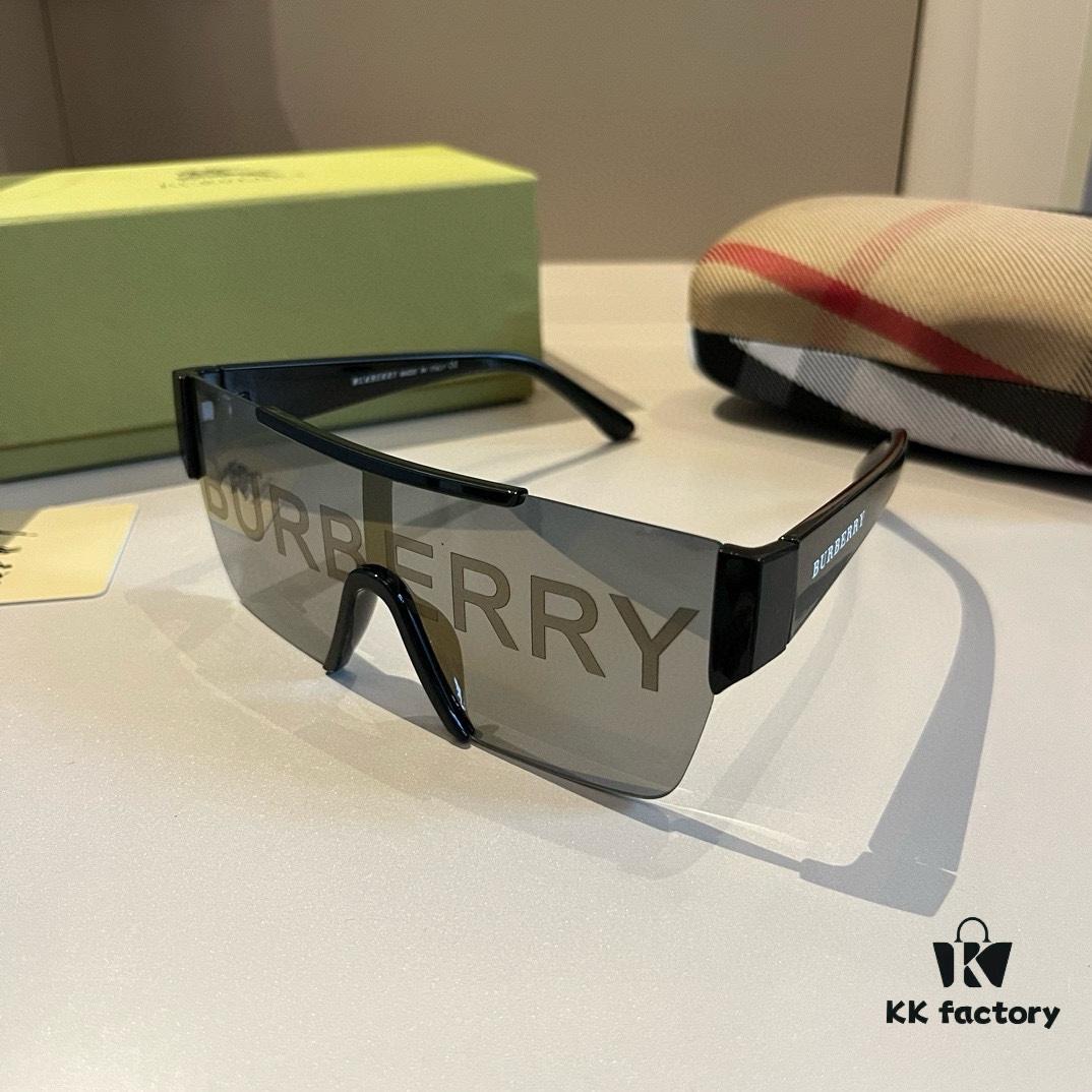 6931a9cdccd8ab3d7af9e32d Burberry Letter Print Sunglasses Unisex BE4291 Stylish Travel Essential One-Piece UV Protection Shades with Case