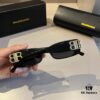 6931a9d1ccd8ab3d7af9e365 Balenciaga Black and Gold Sunglasses, Lightweight Retro Cat-Eye Frame with Double B Logo