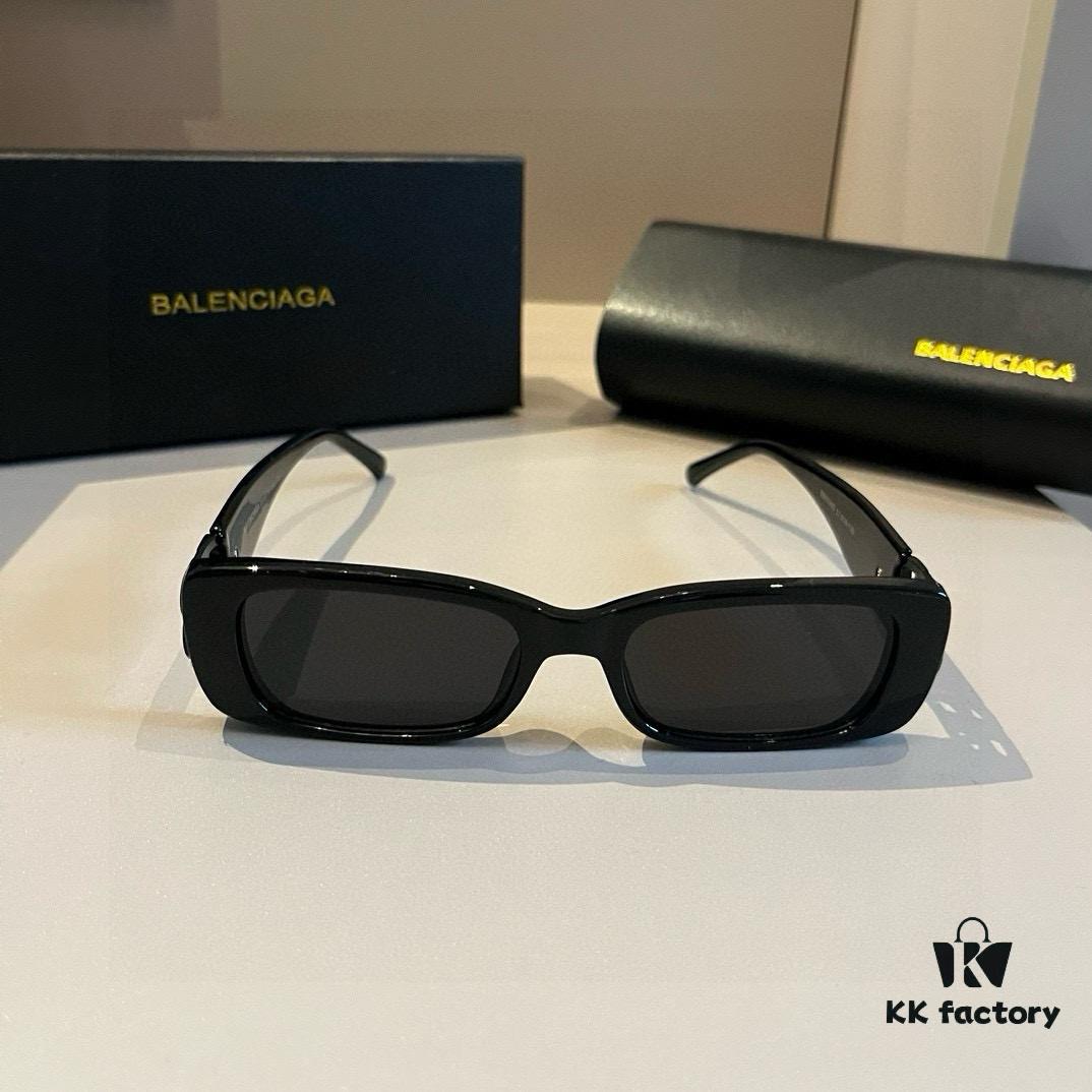 6931a9d3ccd8ab3d7af9e383 Balenciaga Paris Unisex Sunglasses with Black-Gold Dual B Logo, Retro Lightweight Frame
