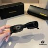 6931a9d3ccd8ab3d7af9e38d Balenciaga Black-Gold Aviator Sunglasses with Double B Logo