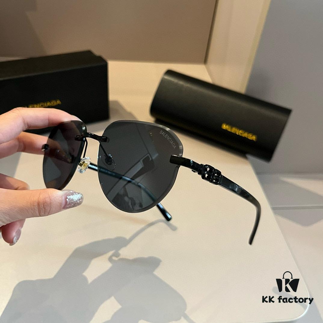 6931a9d4ccd8ab3d7af9e39f Balenciaga Black and Gold Sunglasses with Double B Logo - Vintage Square Frame, Lightweight Design