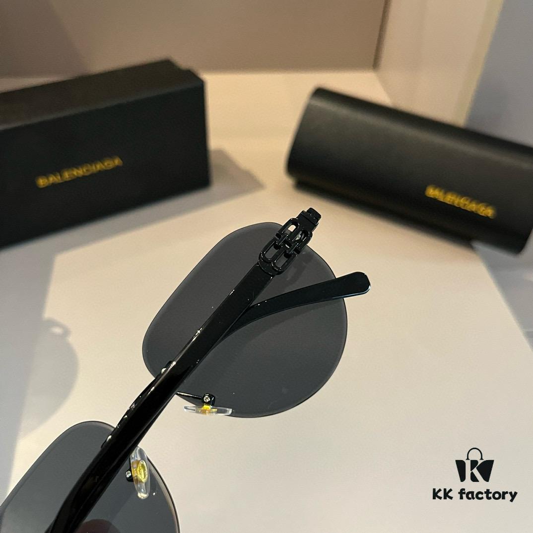 6931a9d4ccd8ab3d7af9e3a2 Balenciaga Black and Gold Sunglasses with Double B Logo - Vintage Square Frame, Lightweight Design