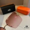 6931a9d8ccd8ab3d7af9e3dd HERMES Hermès Heavyweight New Arrival Women's Sunglasses, Large Frame with 3D Design to Flatter Facial Features, Retro and Elegant Style