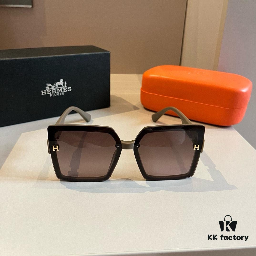 Hermes Women's Sunglasses, Oval Lenses, Premium Custom Design, Essential for Travel and Driving