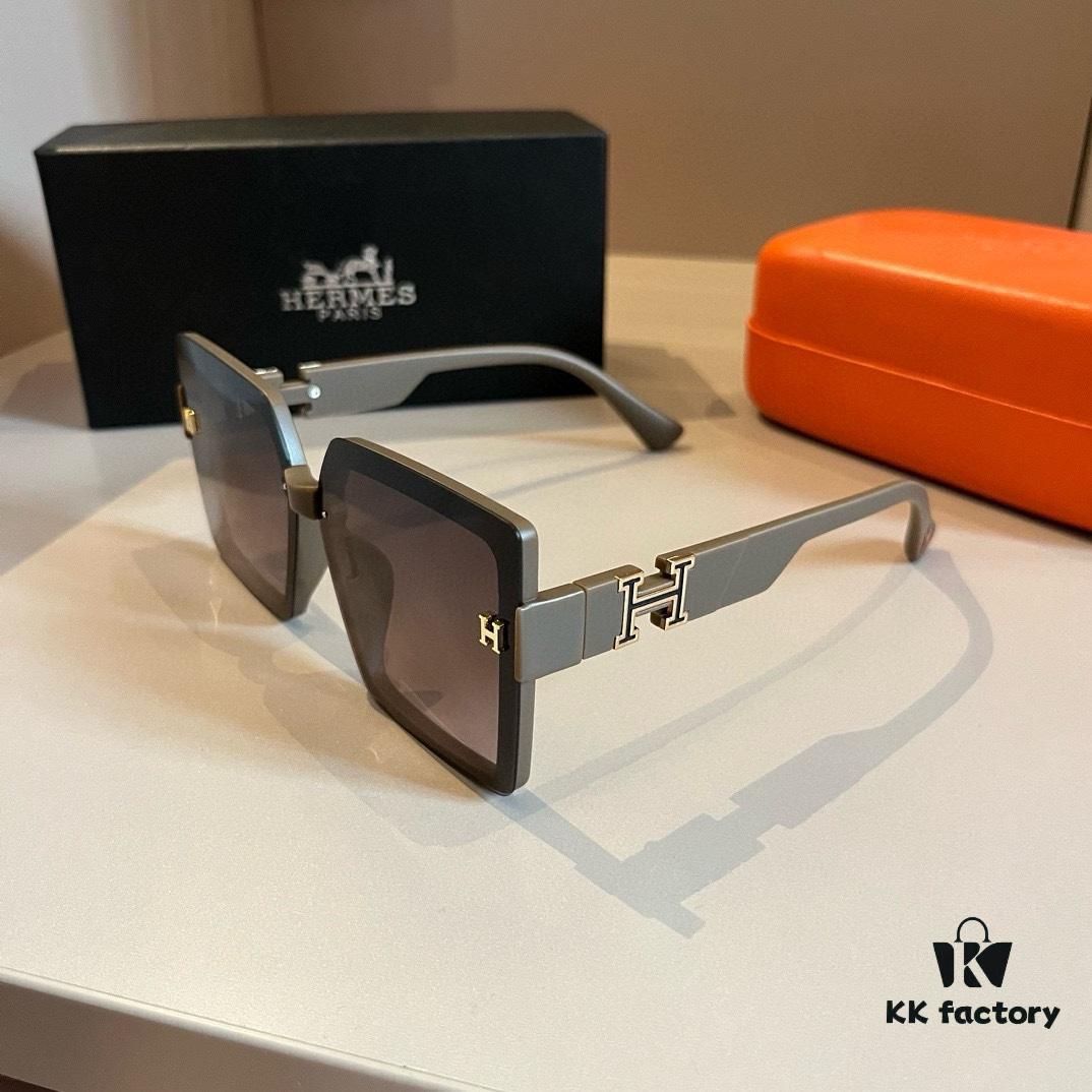 Hermes Women's Sunglasses, Oval Lenses, Premium Custom Design, Essential for Travel and Driving