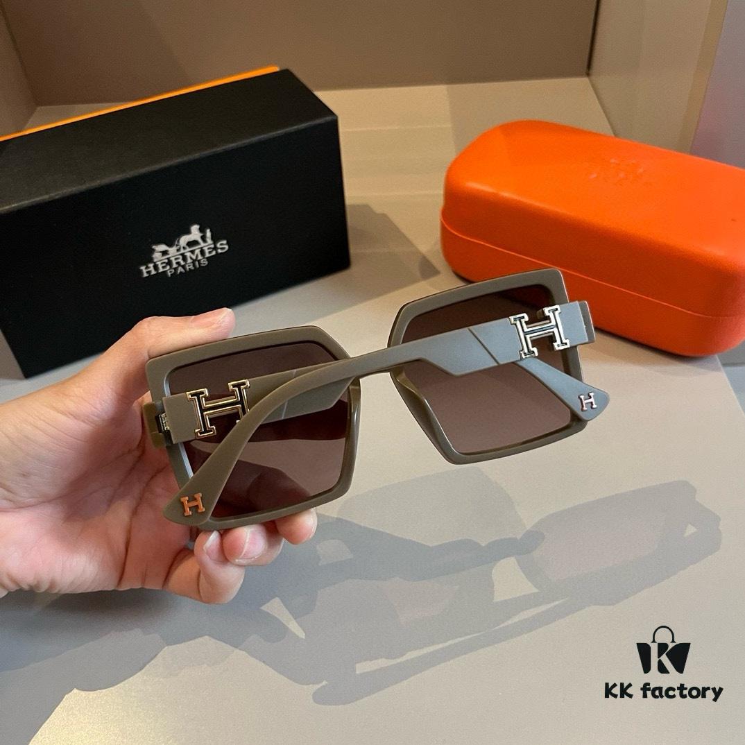 Hermes Women's Sunglasses, Oval Lenses, Premium Custom Design, Essential for Travel and Driving
