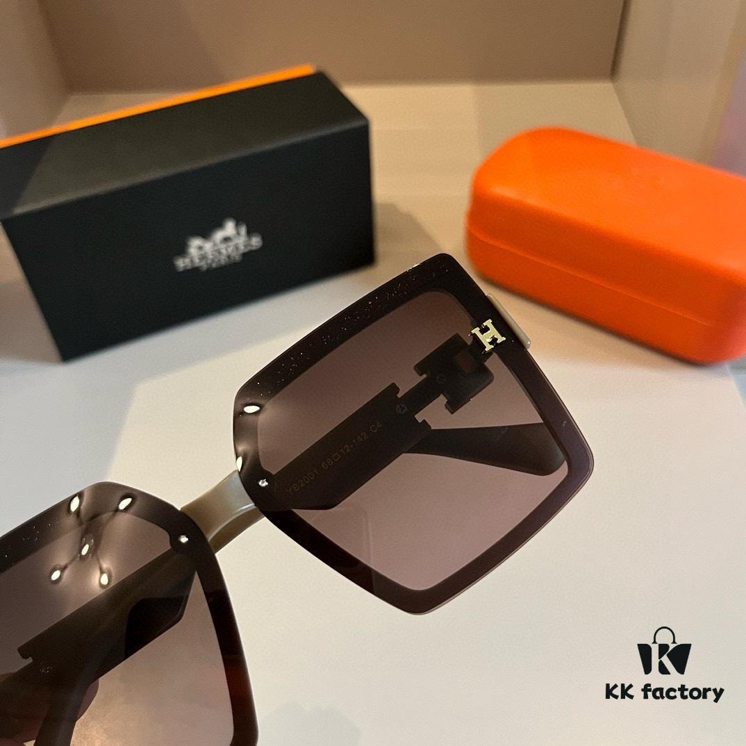 Hermes Women's Sunglasses, Oval Lenses, Premium Custom Design, Essential for Travel and Driving
