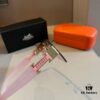 Hermes Women's Oversized 3D Frame Sunglasses, Heavyweight New Arrival, Retro and Elegant