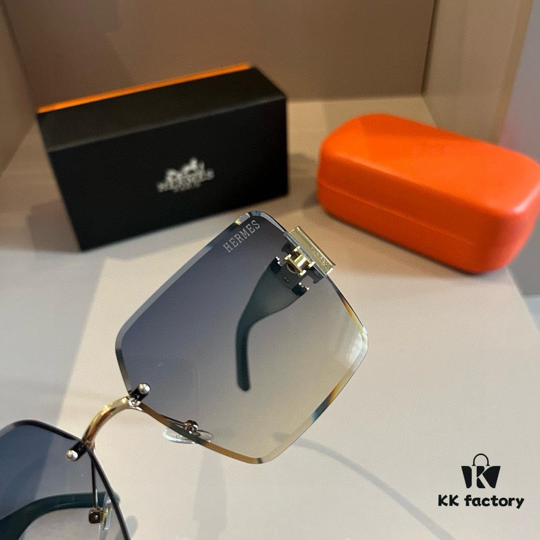 6931a9e2ccd8ab3d7af9e478 Hermès Women's New Heavyweight Sunglasses with Oversized 3D Frame for Flattering Facial Contour